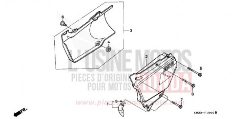 COUVERCLE LATERAL NX2502L de 1990
